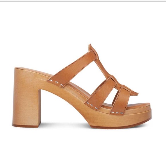 Swedish Hasbeens NWT Grunge Sky High Nature Color Slip In Clog LOVE IT!!! 🌈 🎁 - Picture 14 of 16